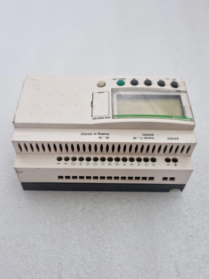 SCHNEIDER ELECTRIC ZELIO SR2 B201BD SMART RELAY LOGIC MODULE (Light On) For Part